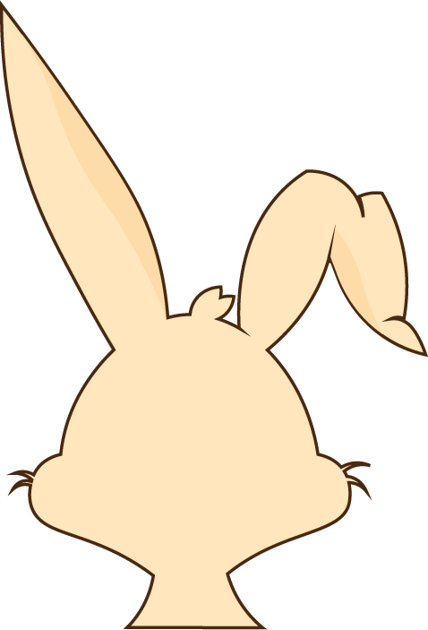 Rabbit from the back